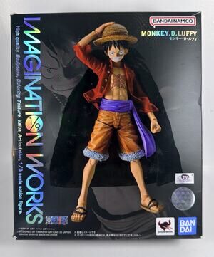 Imagination Works Monkey D. Luffy Figure "One Piece" Bandai - Open Box